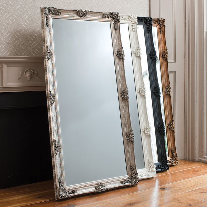 Nelson Lighting NL1409496 Aged Silver Wood Rectangle Leaner Mirror