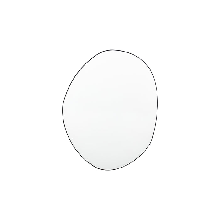 Nelson Lighting NL1409542 Matt Black Oval Mirror