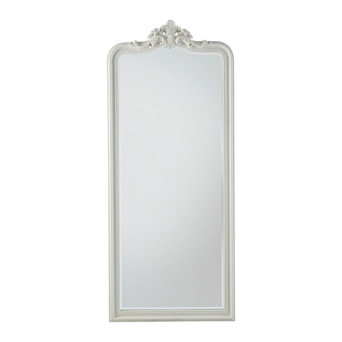 Nelson Lighting NL1409544 French White Ornate Leaner Mirror