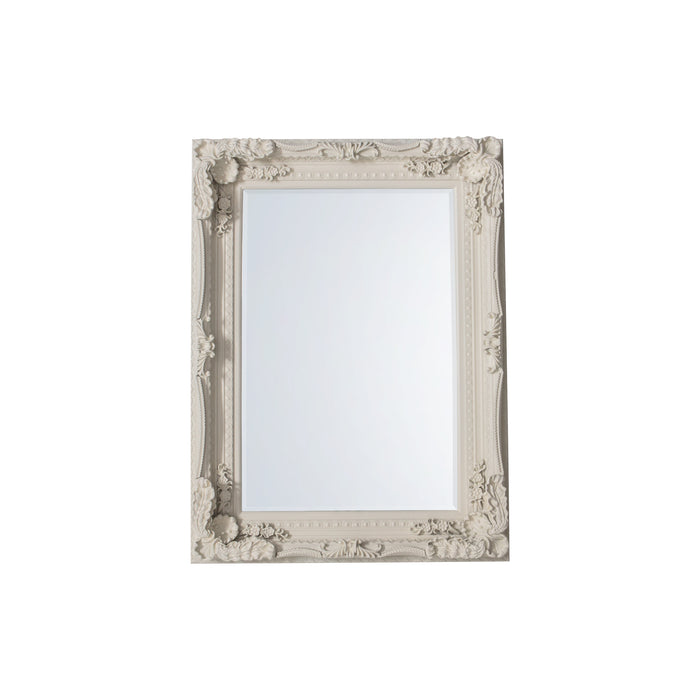 Nelson Lighting NL1409554 French White Medium Rectangle Mirror