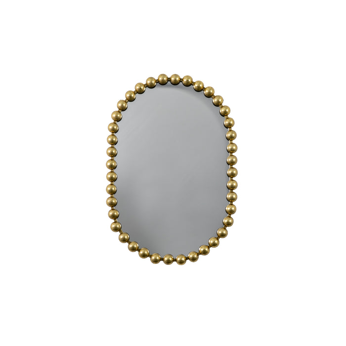 Nelson Lighting NL1409559 Aged Gold Ellipse Mirror