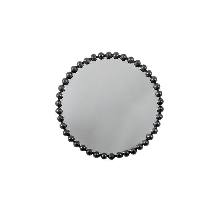 Nelson Lighting NL1409560 Aged Black Round Mirror