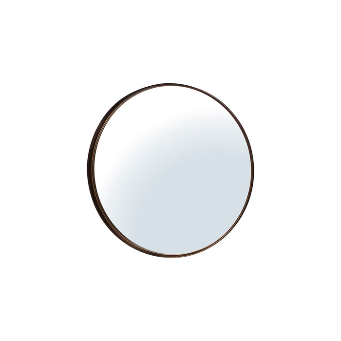 Nelson Lighting NL1409613 Aged Bronze Finish Round Mirror