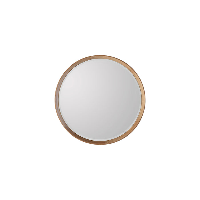 Nelson Lighting NL1409662 Natural Oak Medium Round Mirror