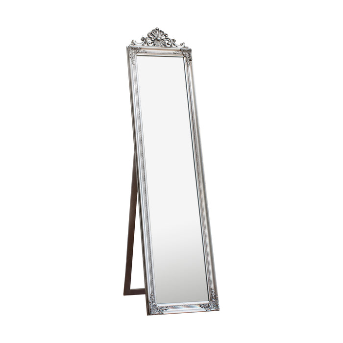 Nelson Lighting NL1409679 Silver Leaf Cheval Mirror