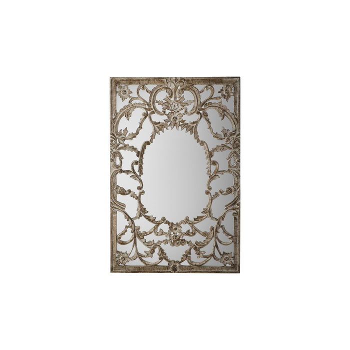 Nelson Lighting NL1409684 Wooden Overlaid Rectangle Mirror