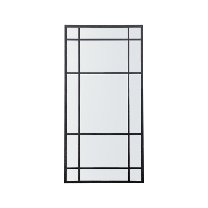 Nelson Lighting NL1409705 Aged Black Large Rectangle Mirror