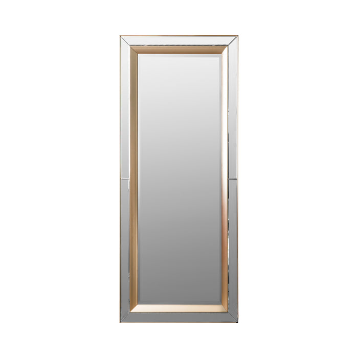 Nelson Lighting NL1409725 Brushed Gold Bevelled Edge Leaner Mirror