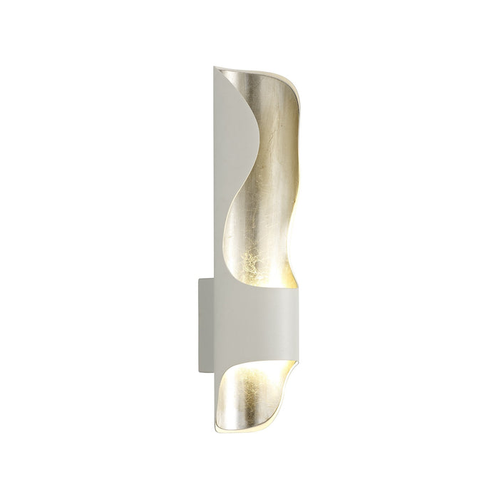 Nelson Lighting NL70379 Sirias Wall Lamp LED White/Silver Leaf