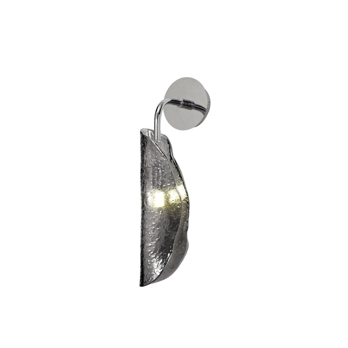 Nelson Lighting NL81959 Wish Wall Light 1 Light Polished Chrome/Smoked Glass