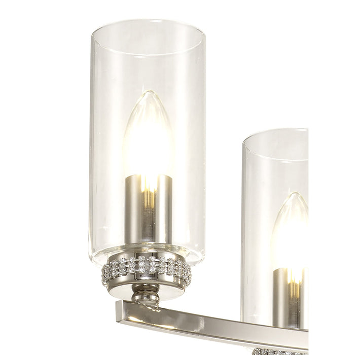 Nelson Lighting NL83749 Darling 7 Light Pendant/Semi Ceiling Polished Nickel