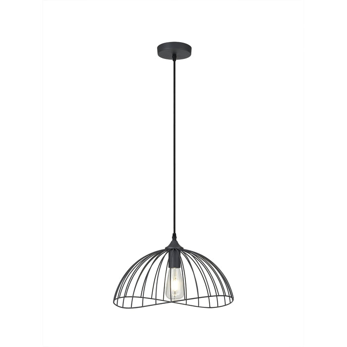 Nelson Lighting NL83799 Belgium Dome Pendant Graphite