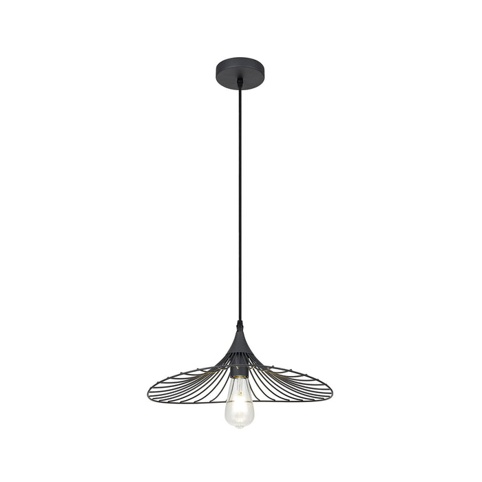 Nelson Lighting NL83809 Belgium Shallow Pendant Graphite