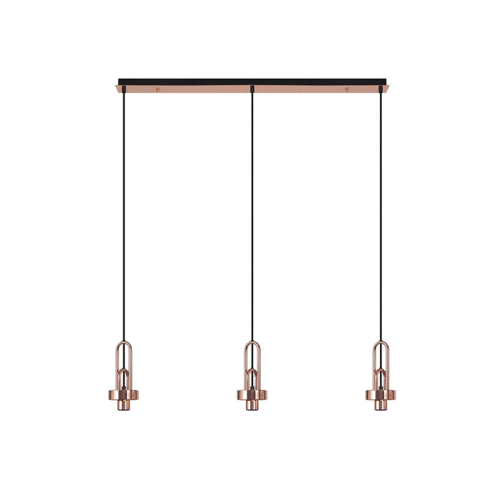 Nelson Lighting NL83179 Acme Linear Suspension Kit Copper/Matt Black