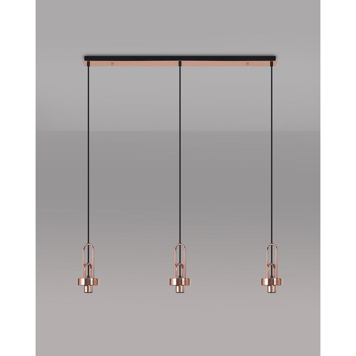 Nelson Lighting NL83179 Acme Linear Suspension Kit Copper/Matt Black