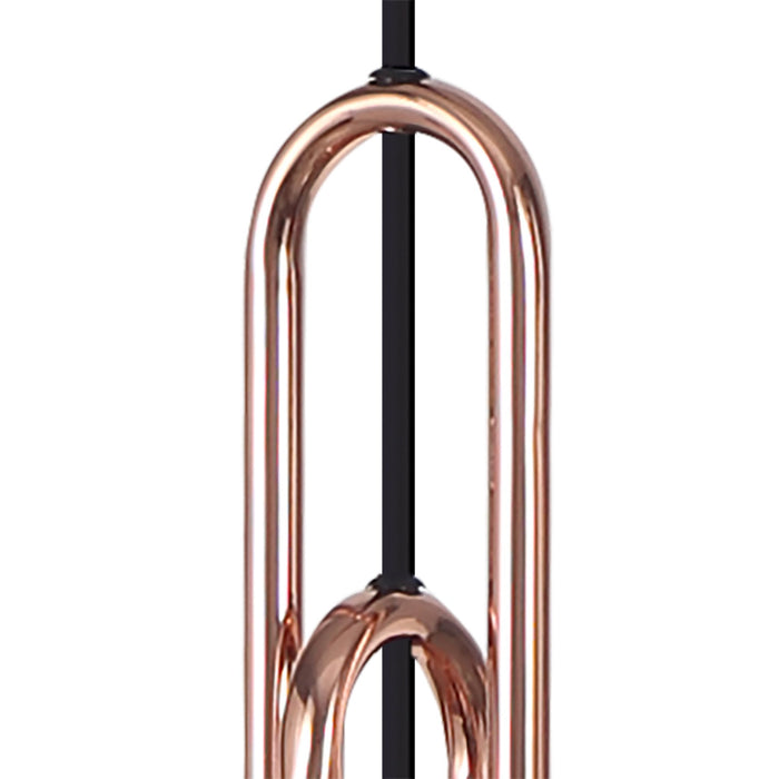 Nelson Lighting NL83179 Acme Linear Suspension Kit Copper/Matt Black