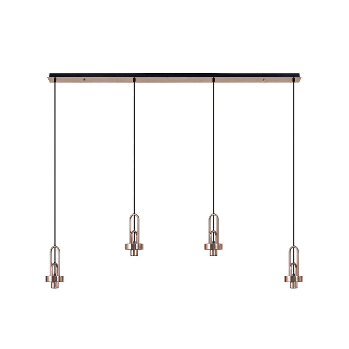 Nelson Lighting NL83219 Acme Linear Suspension Kit Copper/Matt Black