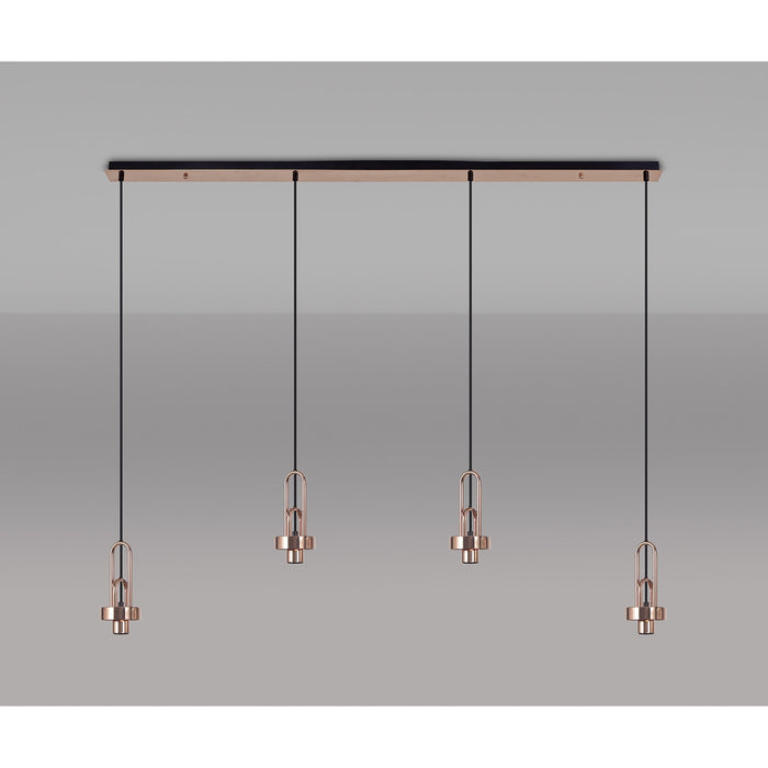 Nelson Lighting NL83219 Acme Linear Suspension Kit Copper/Matt Black