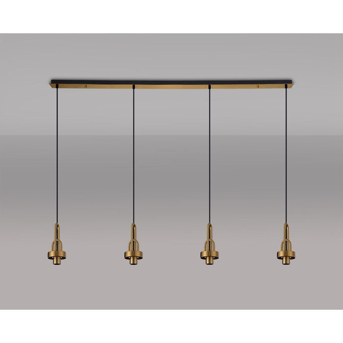 Nelson Lighting NL83229 Acme Linear Suspension Kit Brass Gold/Matt Black