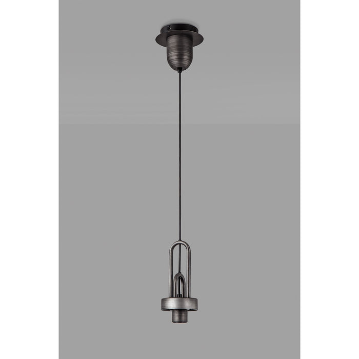 Nelson Lighting NL84389 Acme Suspension Kit Aged Pewter/Matt Black