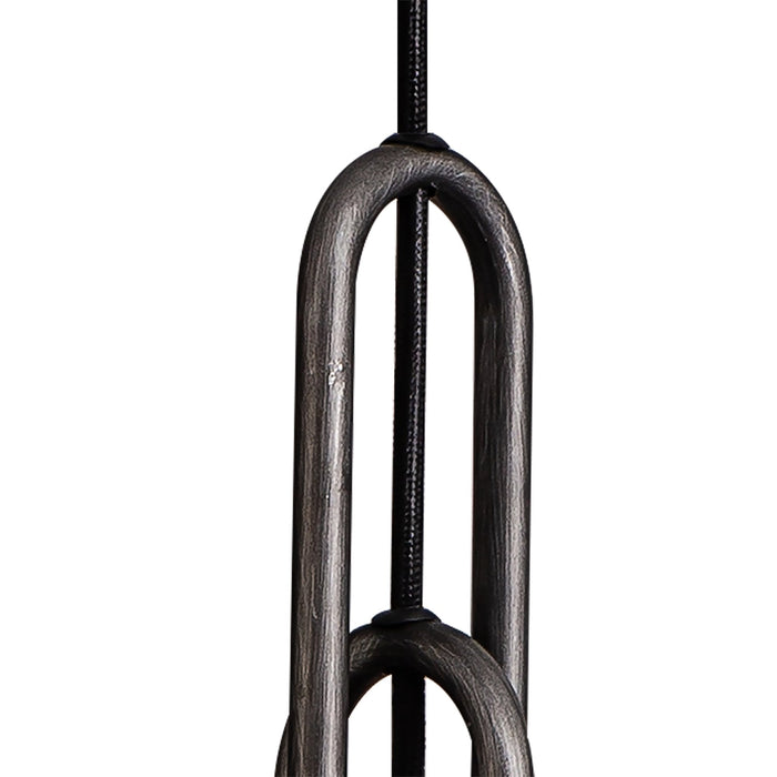 Nelson Lighting NL84389 Acme Suspension Kit Aged Pewter/Matt Black