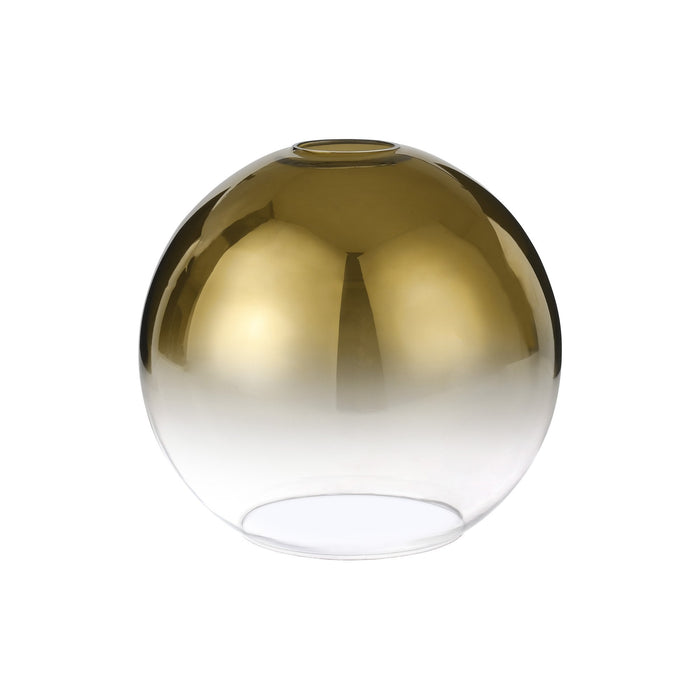 Nelson Lighting NL86949 Acme Shade Brass Gold Clear