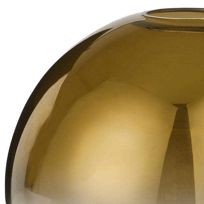 Nelson Lighting NL86949 Acme Shade Brass Gold Clear