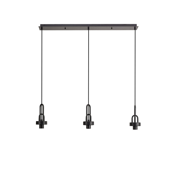 Nelson Lighting NL87739 Acme Linear Suspension Kit Matt Black