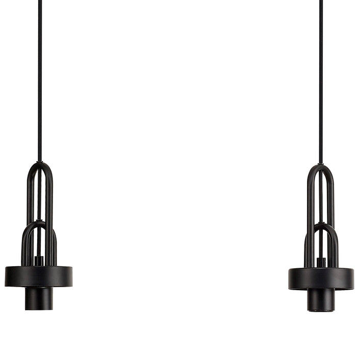 Nelson Lighting NL87739 Acme Linear Suspension Kit Matt Black