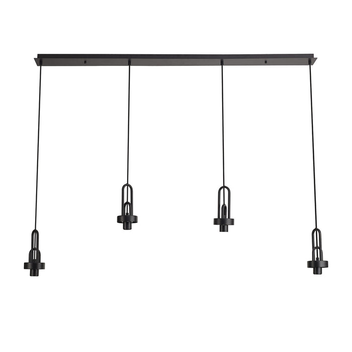 Nelson Lighting NL87749 Acme Linear Suspension Kit Matt Black