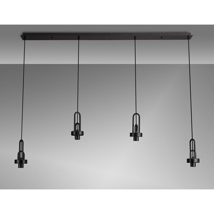 Nelson Lighting NL87749 Acme Linear Suspension Kit Matt Black