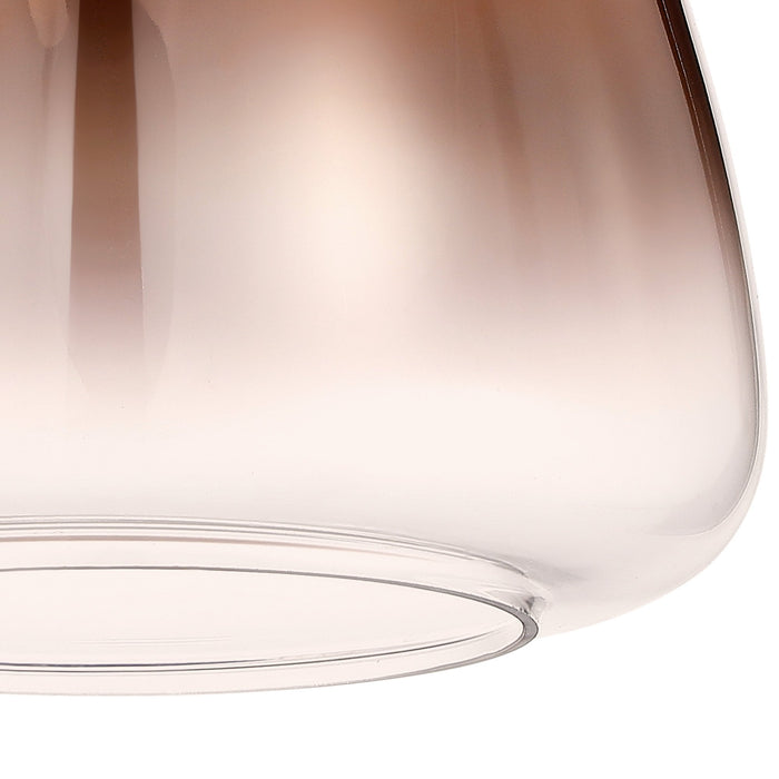 Nelson Lighting NL9989/CUF9 Acme Shade Copper Clear