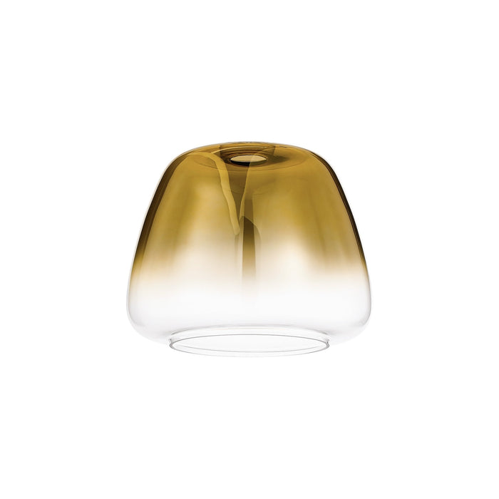 Nelson Lighting NL9989/GDF9 Acme Shade Brass Gold Clear