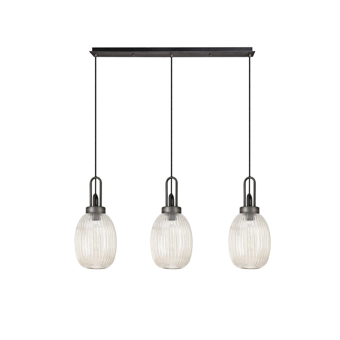 Nelson Lighting NLK00329 Acme 5 Light Round Pendant Matt Black Matt Black