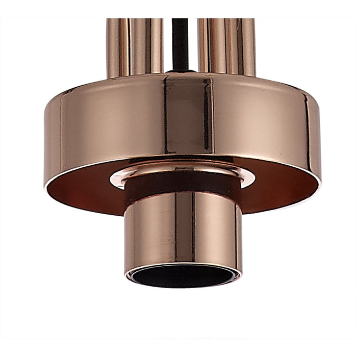 Nelson Lighting NLK05269 Acme 1 Light Pendant Copper Matt Black