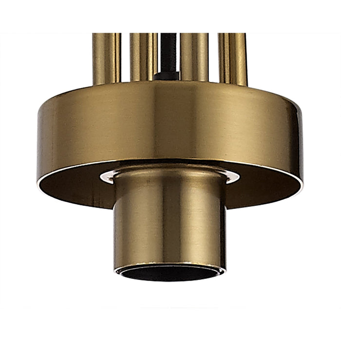 Nelson Lighting NLK05389 Acme 1 Light Pendant Brass Gold Matt Black