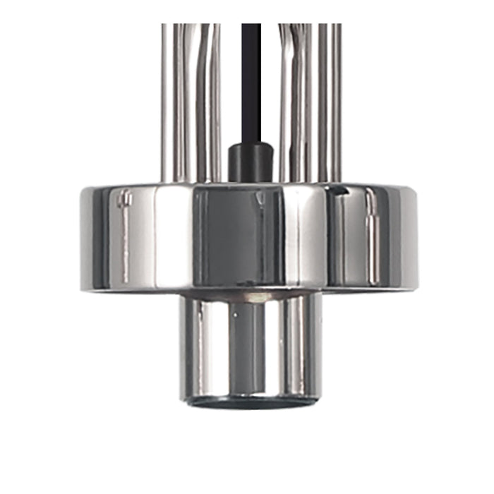 Nelson Lighting NLK05829 Acme 3 Light Linear Pendant Polished Nickel Matt Black