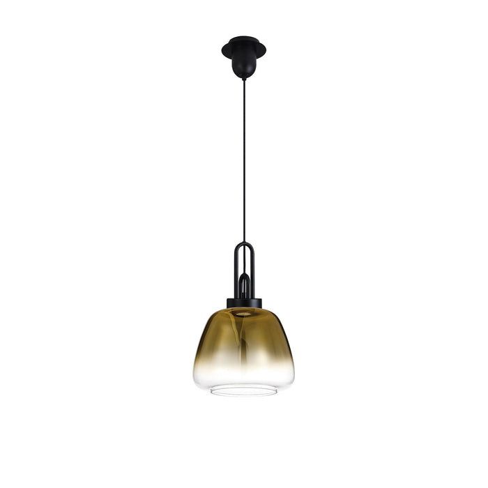 Nelson Lighting NLK15509 Acme 1 Light Pendant Matt Black Matt Black