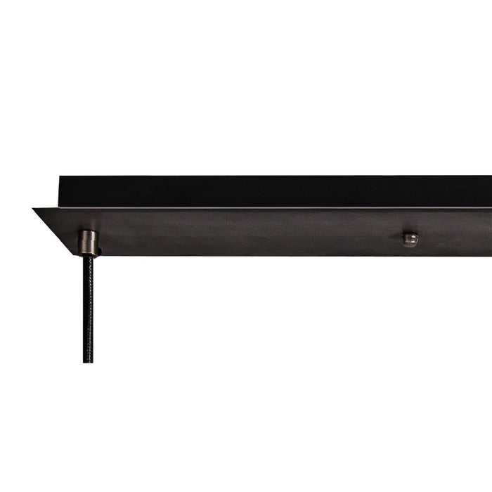 Nelson Lighting NLK15559 Acme 3 Light Linear Pendant Aged Pewter Matt Black