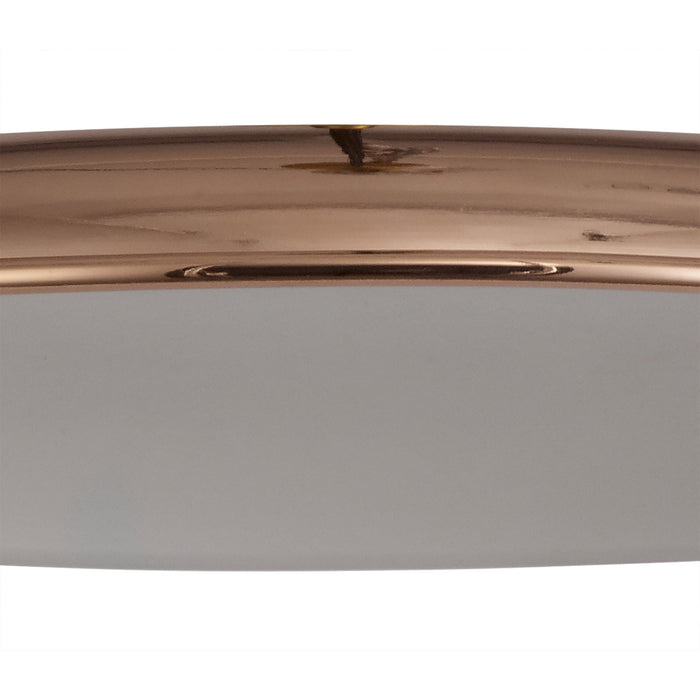 Nelson Lighting NL79029 Apollo Shade Rose Gold White