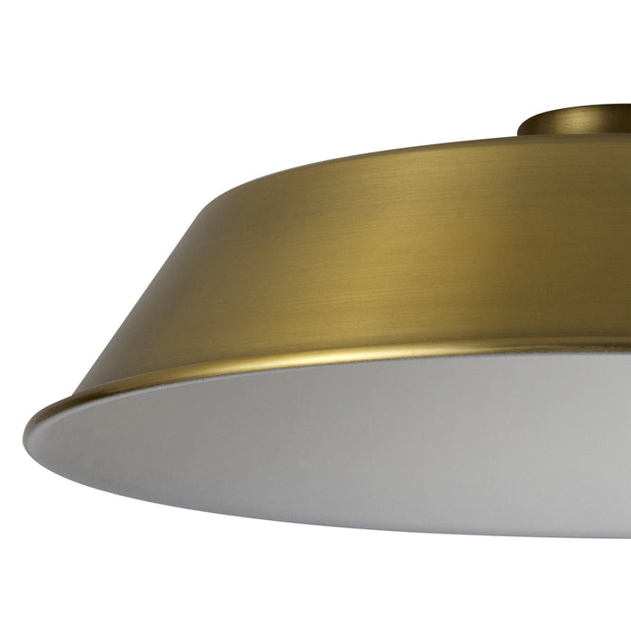 Nelson Lighting NL79199 Apollo Shade Gilt Bronze White