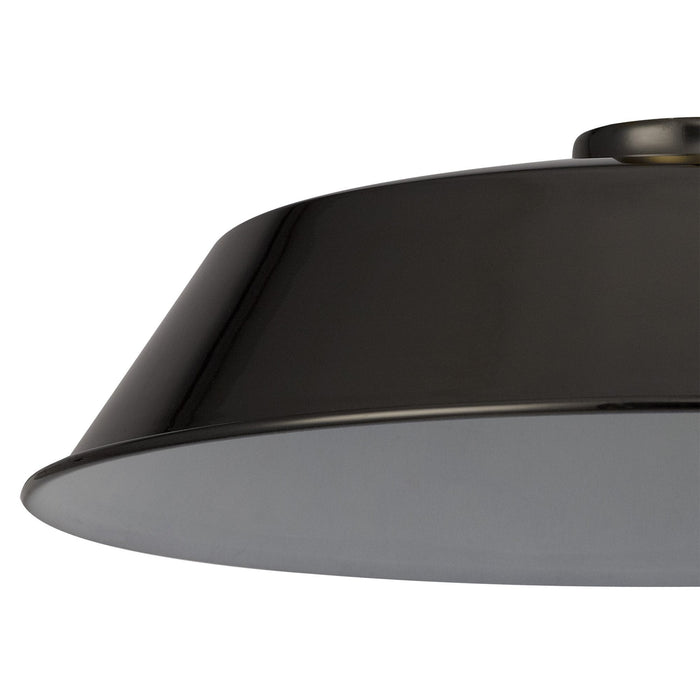 Nelson Lighting NL79239 Apollo Shade Black Chrome White