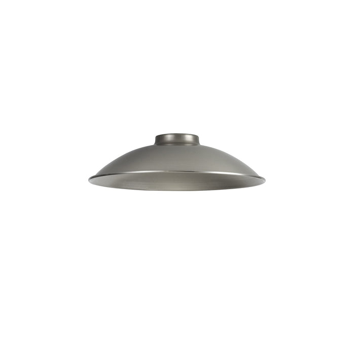 Nelson Lighting NL79319 Apollo Shade Brushed Nickel White