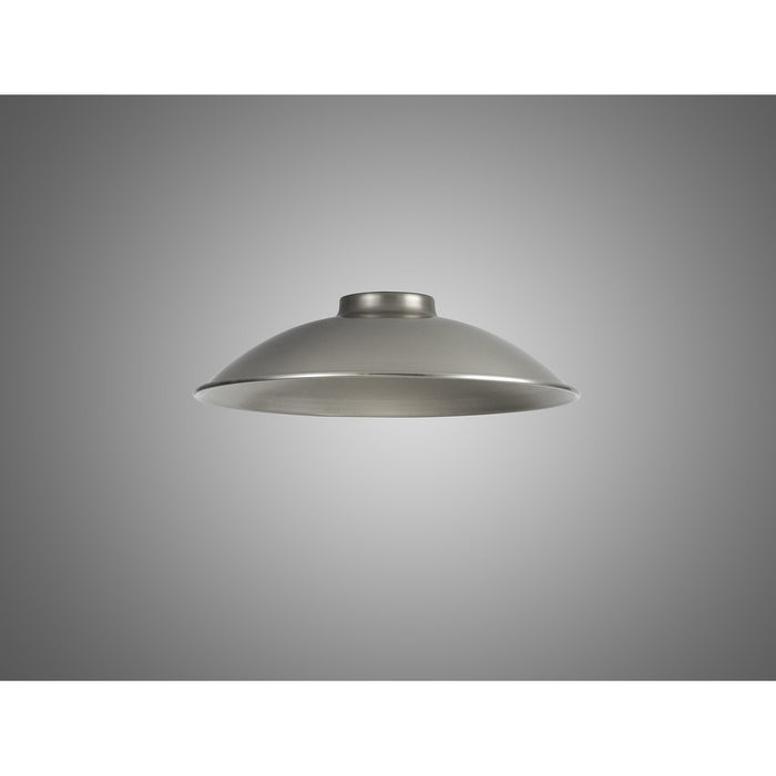 Nelson Lighting NL79319 Apollo Shade Brushed Nickel White