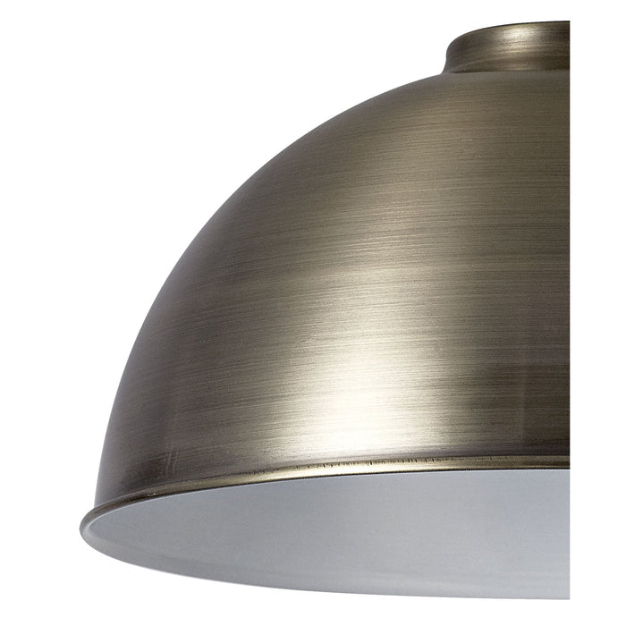 Nelson Lighting NL79369 Apollo Shade Antique Brass White