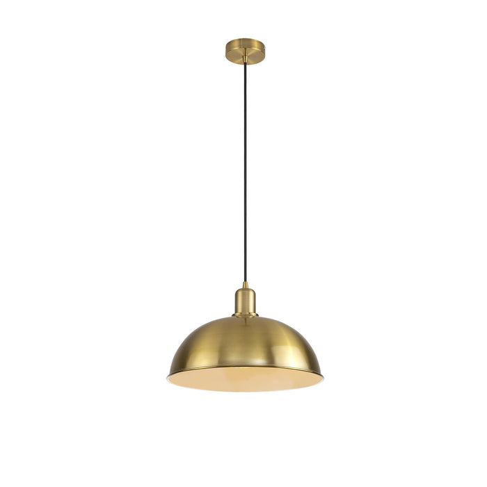 Nelson Lighting NL79469 Apollo Shade Gilt Bronze White