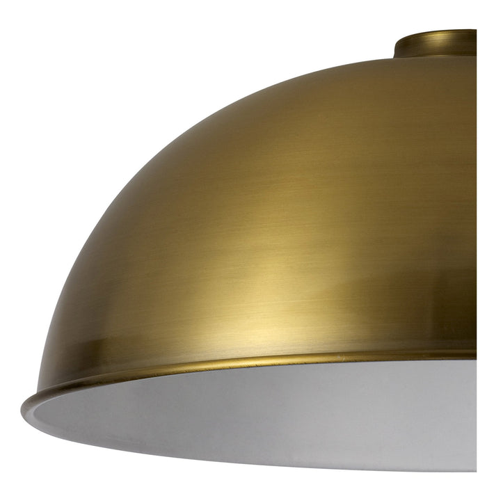 Nelson Lighting NL79469 Apollo Shade Gilt Bronze White