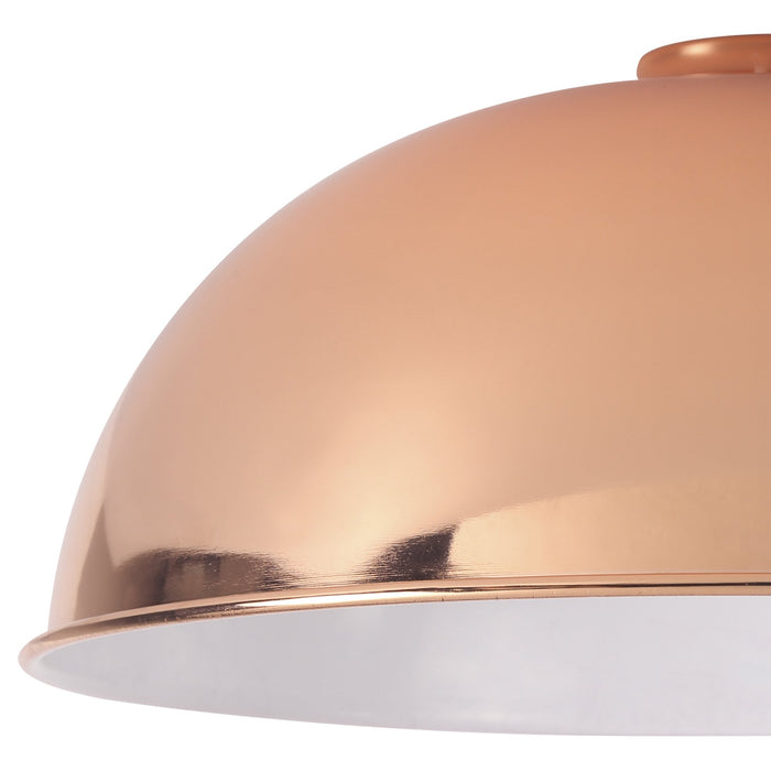 Nelson Lighting NL79479 Apollo Shade Rose Gold White