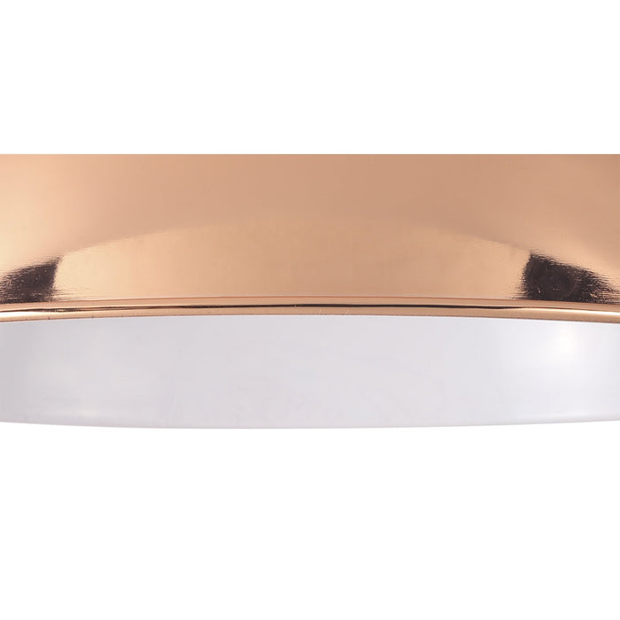 Nelson Lighting NL79479 Apollo Shade Rose Gold White