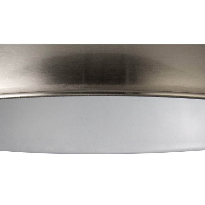 Nelson Lighting NL79499 Apollo Shade Brushed Nickel White